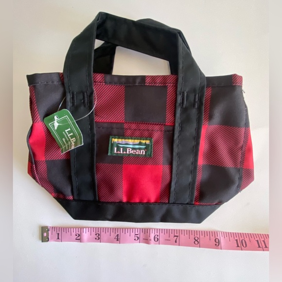 NWT L.L. Bean Everyday MINI Lightweight Tote Buffalo Plaid - Picture 5 of 8